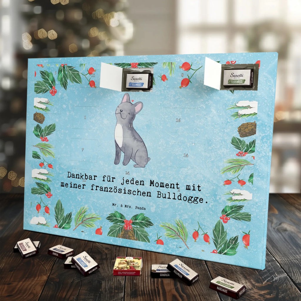 Chocolate advent calendar French Bulldog Moment puppy, dog owner, purebred dog, dog breed, giving, animal lover, gift