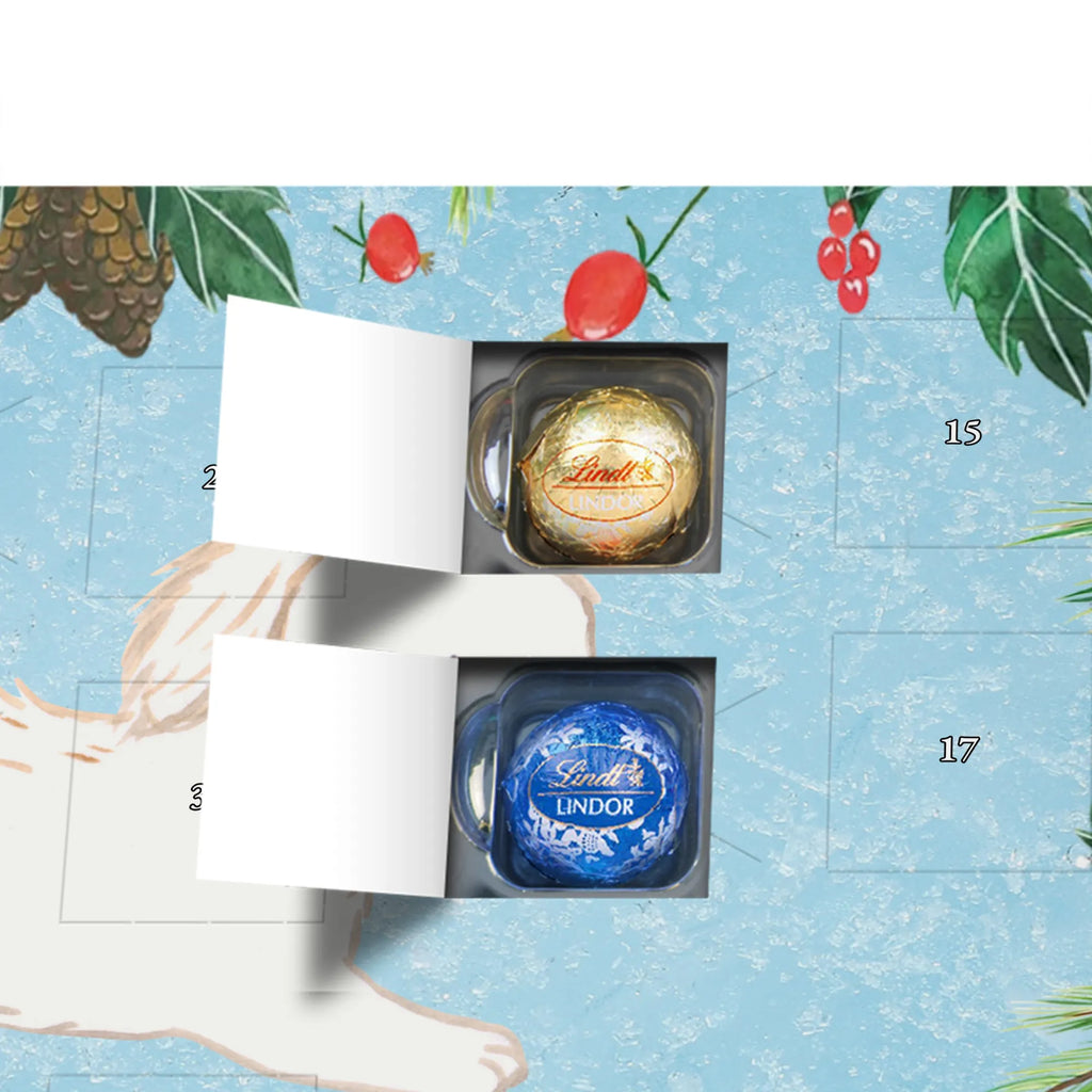 Chocolate advent calendar Maltipoo Moment puppy, dog owner, purebred dog, dog breed, giving, animal lover, gift