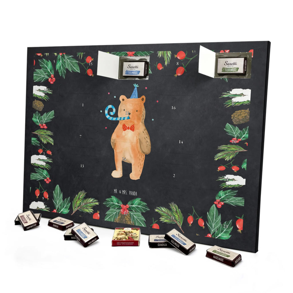 Chocolate advent calendar bear Birthday cuddly toy, teddy bear