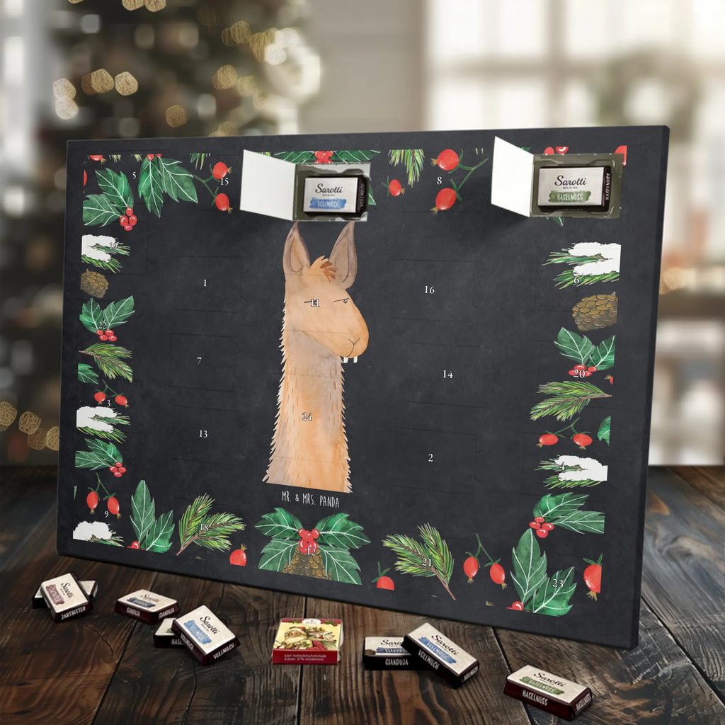 Chocolate advent calendar llama head Annoyed Llama, alpaca, trendy animal, best friend, being right, being annoyed, office life, apprentice, girlfriend