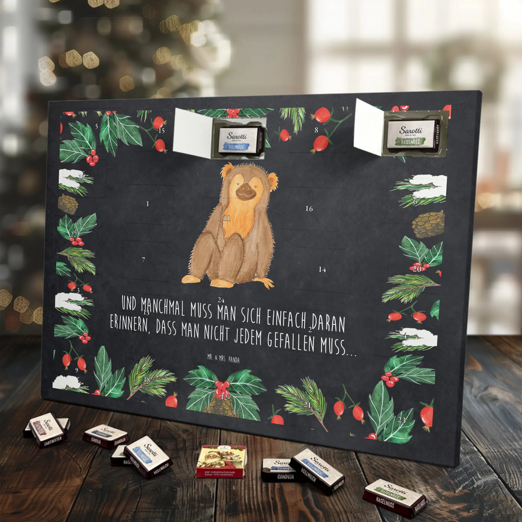 Chocolate advent calendar Monkey Africa, monkey, self-confidence, respect, self-esteem, self-love, monkeys