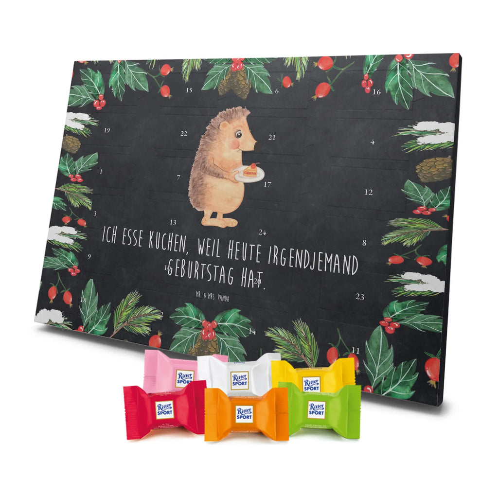 Chocolate advent calendar Hedgehog piece of cake gift ideas, gifts, small animals, good mood, cute, funny sayings, cute animal motives, hand drawn, special gifts, card, animal lover, birthday cake, invitation party, bake cake, food saying, baking gift, cake