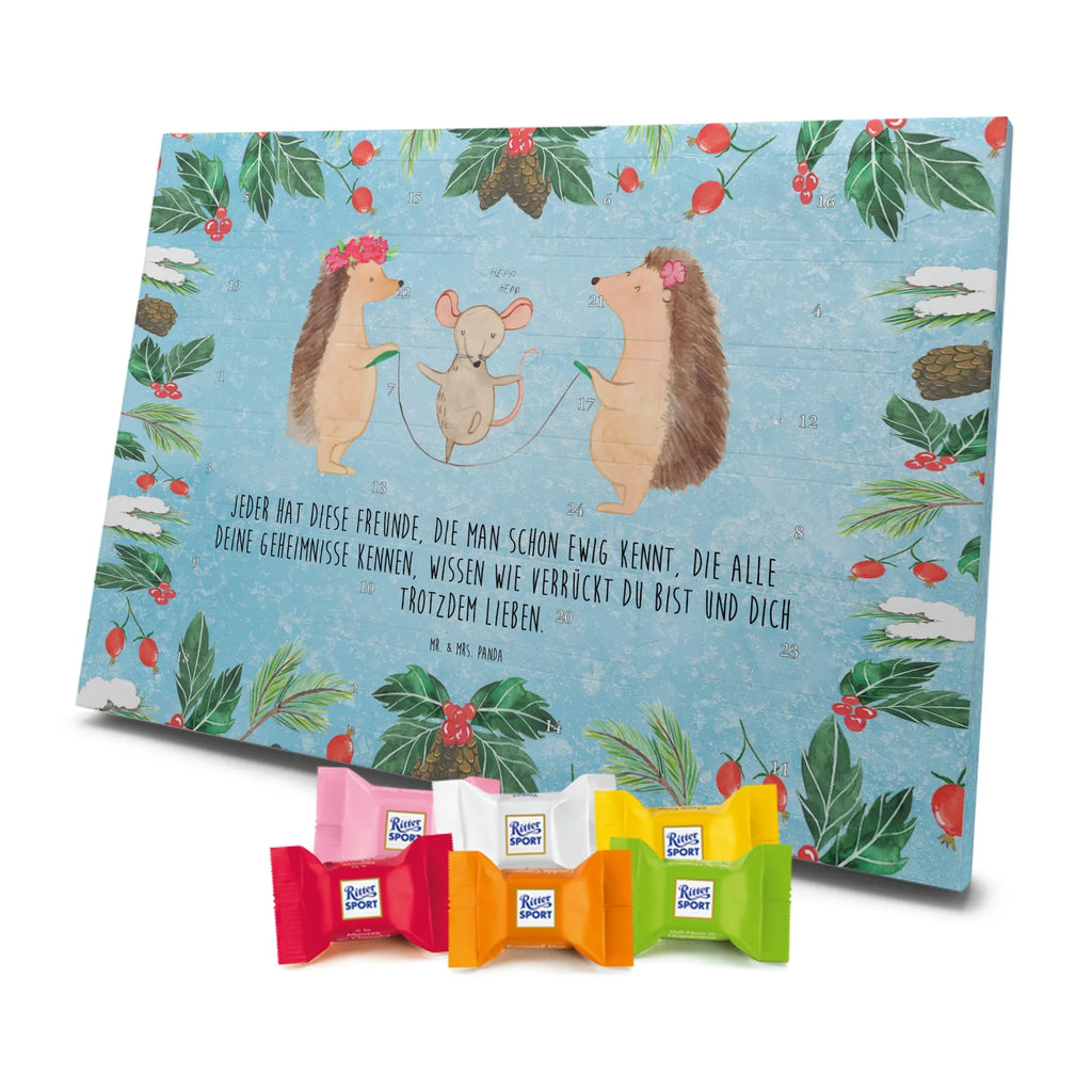 Chocolate advent calendar Hedgehog skipping gift ideas, gifts, small animals, good mood, cute, funny sayings, cute animal motives, hand drawn, special gifts, card, animal lover, children, rope skipping, mouse