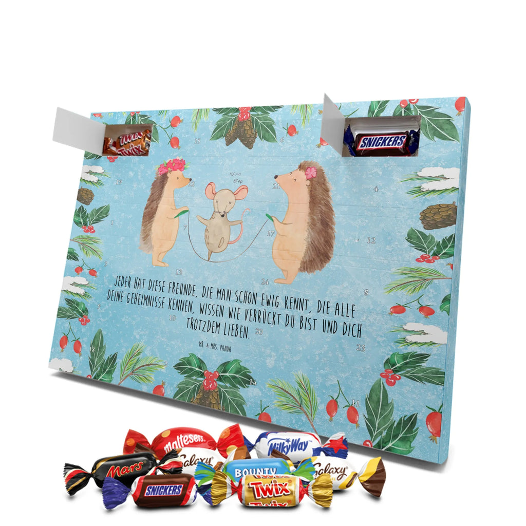 Chocolate advent calendar Hedgehog skipping gift ideas, gifts, small animals, good mood, cute, funny sayings, cute animal motives, hand drawn, special gifts, card, animal lover, children, rope skipping, mouse