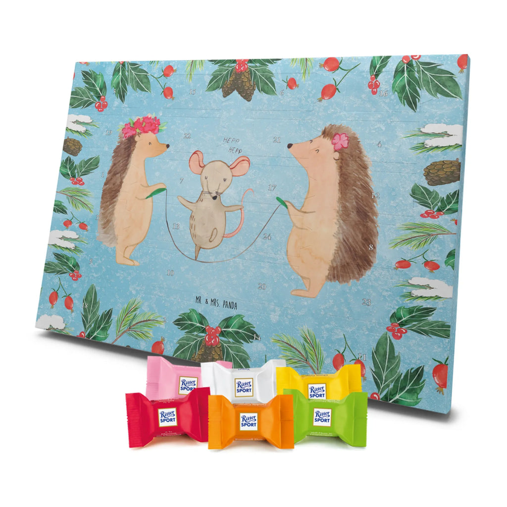 Chocolate advent calendar Hedgehog skipping gift ideas, gifts, small animals, good mood, cute, funny sayings, cute animal motives, hand drawn, special gifts, card, animal lover, children, rope skipping, mouse