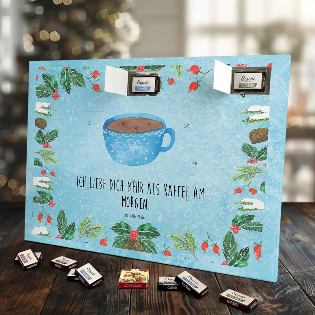 Chocolate advent calendar Coffee Cup gift ideas, gifts, small animals, good mood, cute, funny sayings, cute animal motives, hand drawn, special gifts, card, animal lover, pleasure, taste, cup