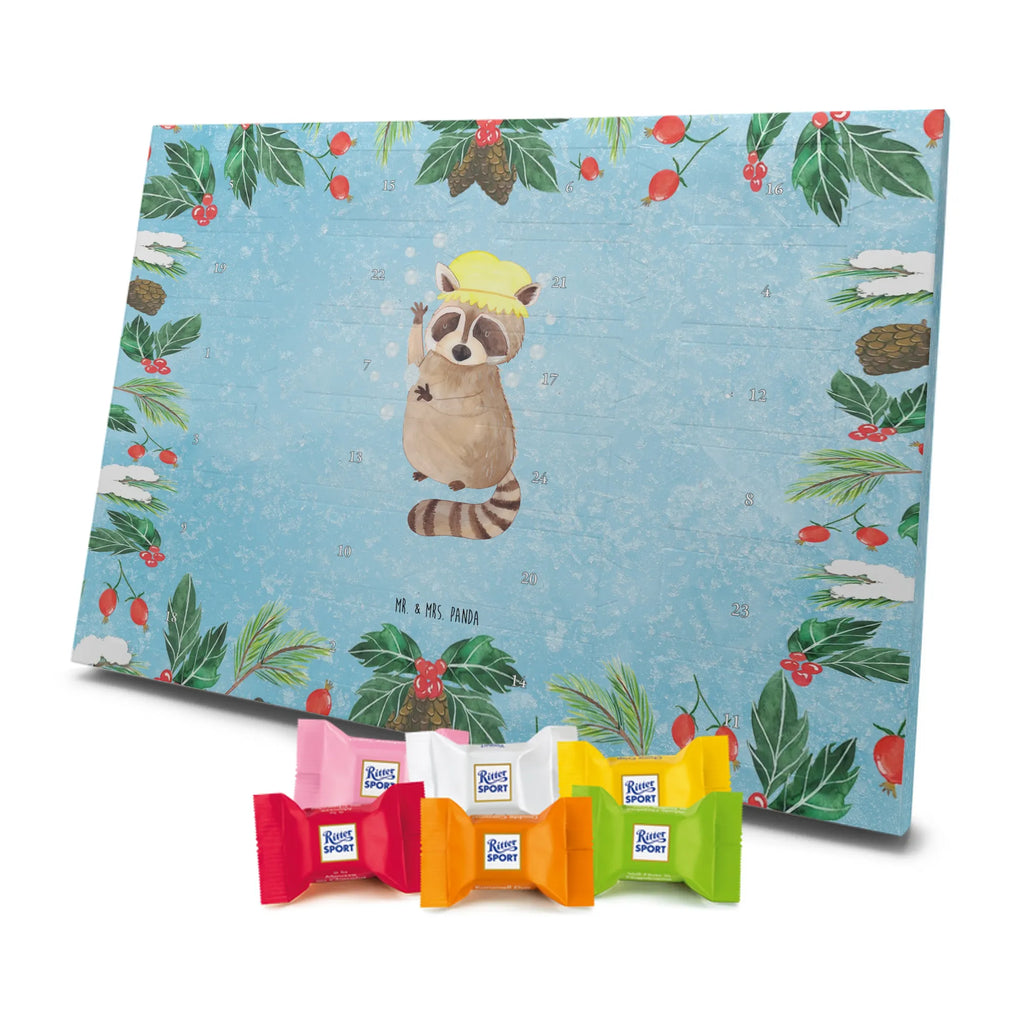 Chocolate advent calendar Raccoon gift ideas, gifts, small animals, good mood, cute, funny sayings, cute animal motives, hand drawn, special gifts, card, animal lover, raccoon, soap bubbles, wash, daydreaming