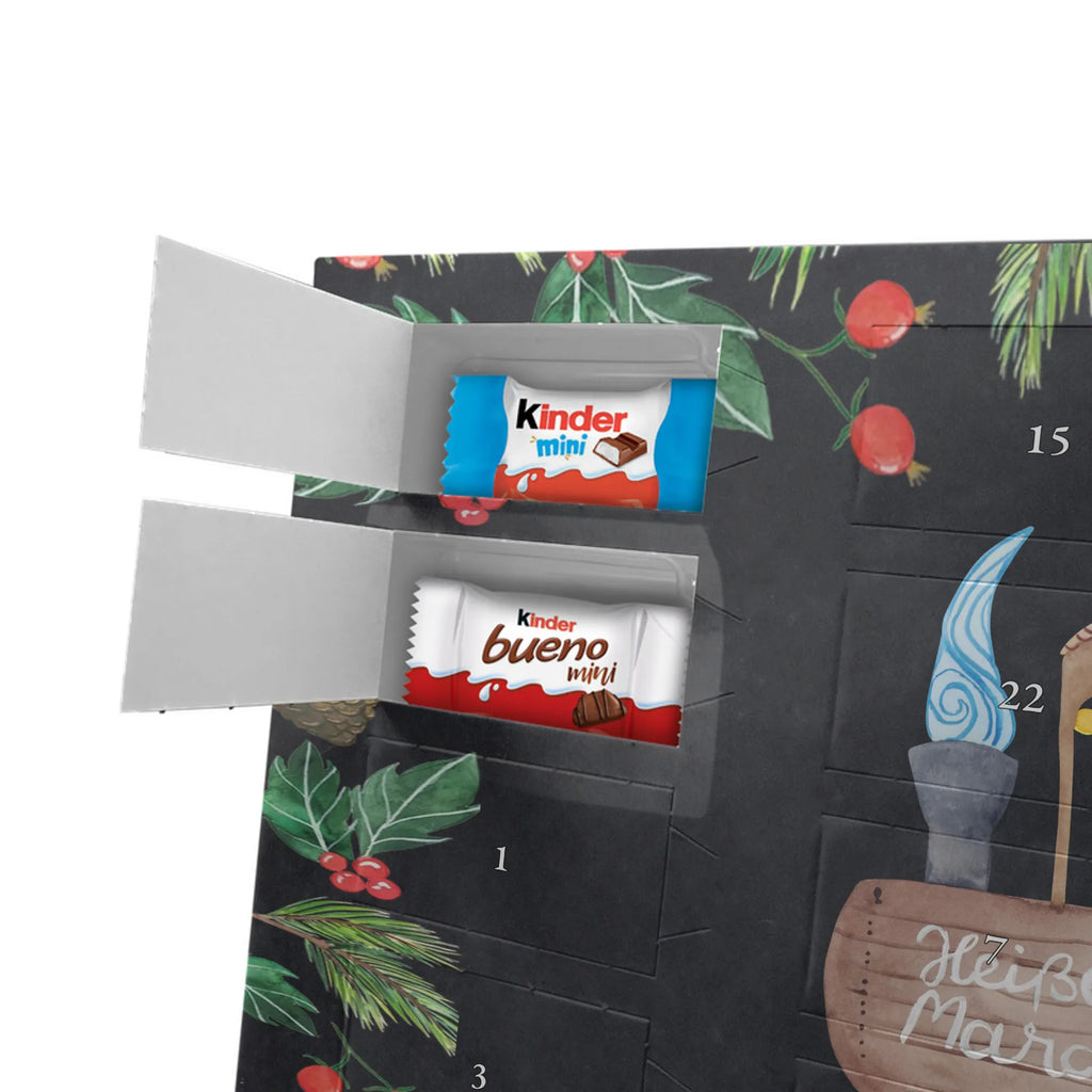 Chocolate advent calendar hedgehog Chestnuts Christmas time, snow