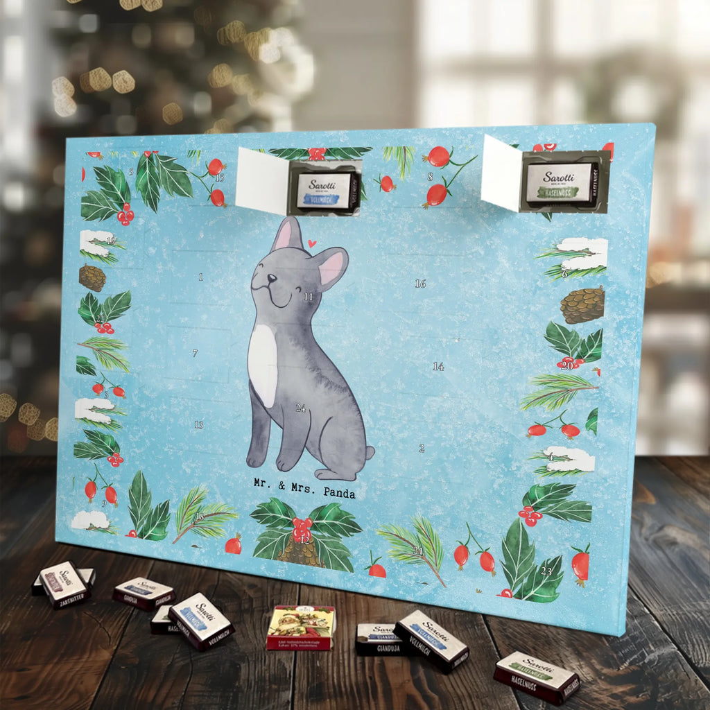 Chocolate advent calendar French Bulldog Moment puppy, dog owner, purebred dog, dog breed, giving, animal lover, gift