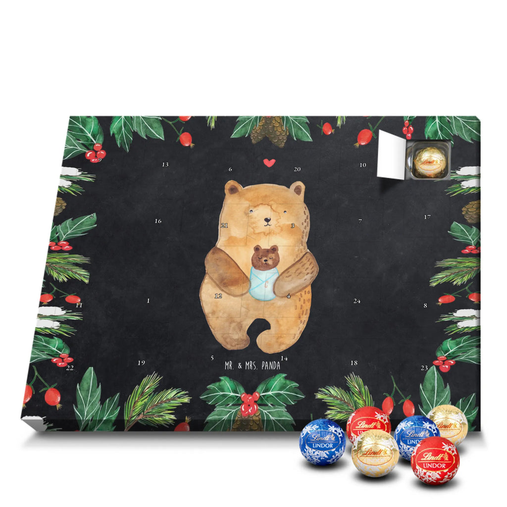 Chocolate advent calendar bear infant cuddly toy, teddy bear, baptized child, congratulations, baptism, nephew, grandson, parents, mother, niece, grandchild, birth, birthday