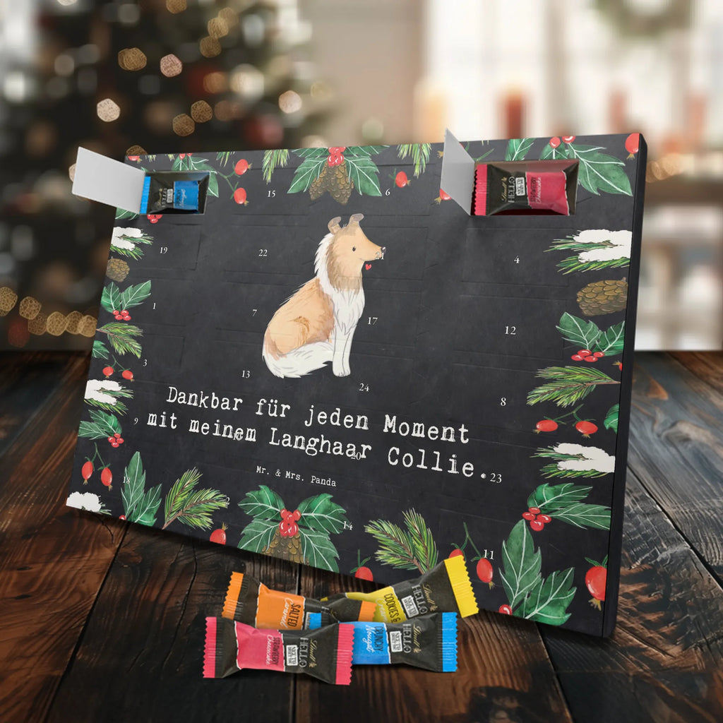 Chocolate advent calendar Long-haired Collie Moment puppy, dog owner, purebred dog, dog breed, giving, animal lover, gift