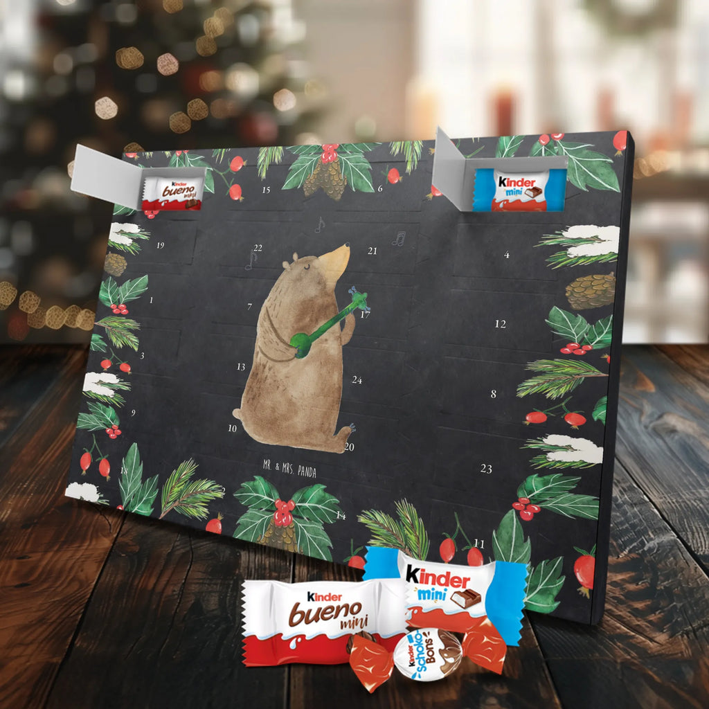 Chocolate advent calendar bear guitar teddy bear, cuddly toy