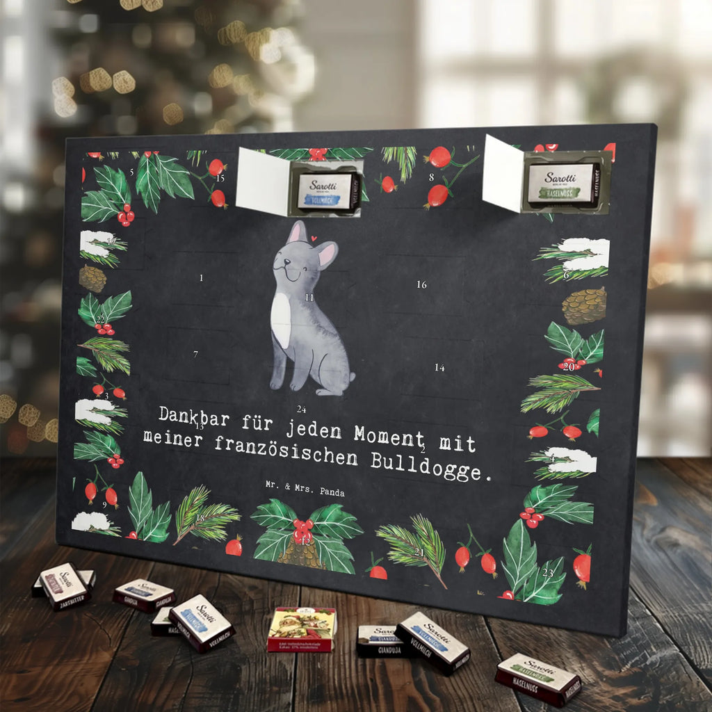 Chocolate advent calendar French Bulldog Moment puppy, dog owner, purebred dog, dog breed, giving, animal lover, gift