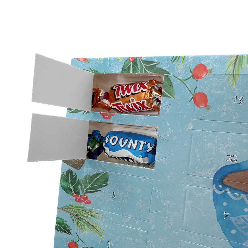 Chocolate advent calendar Coffee Cup gift ideas, gifts, small animals, good mood, cute, funny sayings, cute animal motives, hand drawn, special gifts, card, animal lover, pleasure, taste, cup