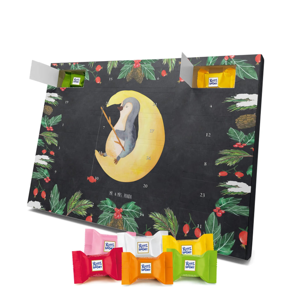 Chocolate advent calendar Penguin moon North Pole, Penguins, bedroom, night's rest, falling asleep, insomnia, guest room, sleep, penguins, saying