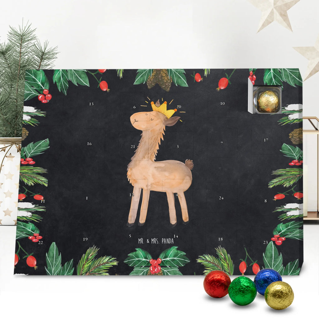 Chocolate advent calendar lama king Llama, alpaca, trendy animal, office colleague, mum, colleague, king, girlfriend, supervisor, high school graduation