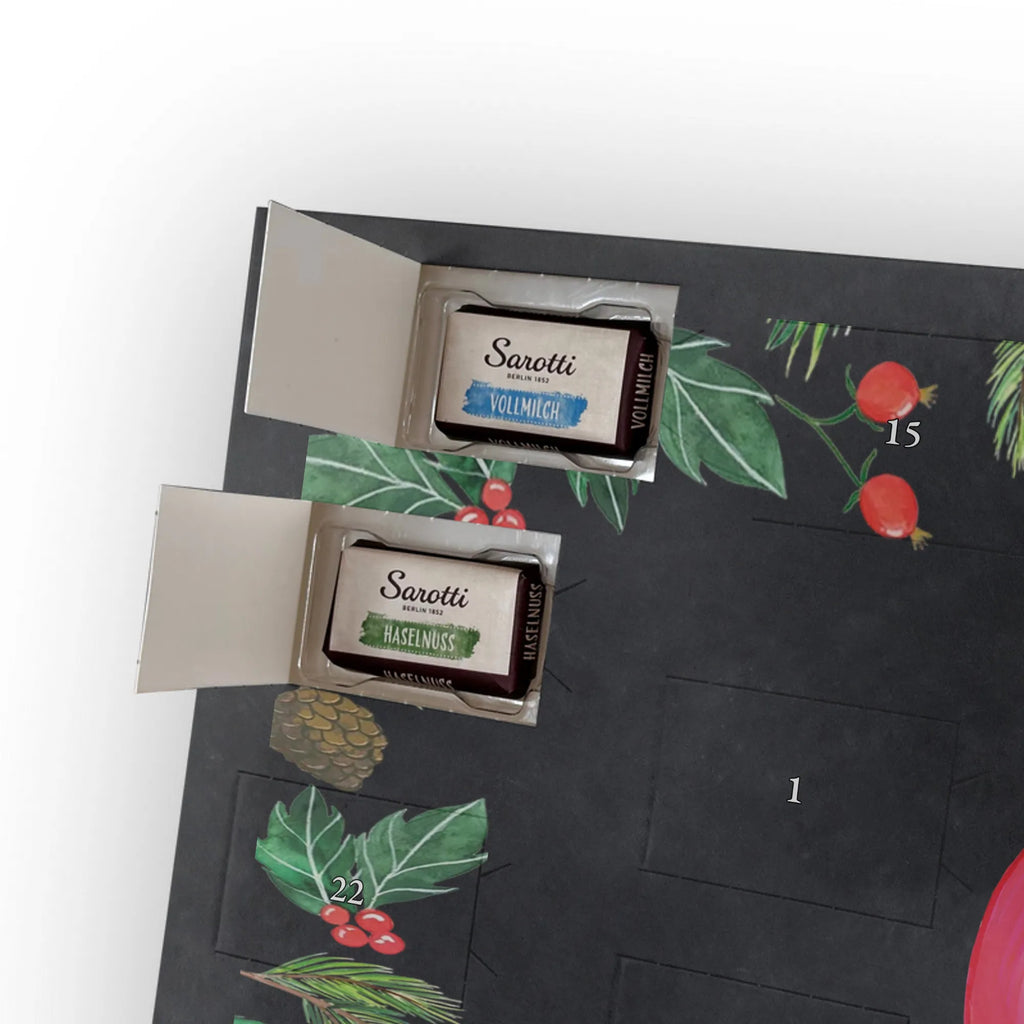 Chocolate advent calendar flamingo Proud gifts, gift idea, small gifts, pink gifts, adults, pink bird, children, bird of paradise, Caribbean feeling, funny sayings, girls gifts, unusual gifts in pink, flamingo fans, red, gift pink, flamingo decoration, vacation, joy, self-acceptance, best friend, friend, daughter, self-love, proud