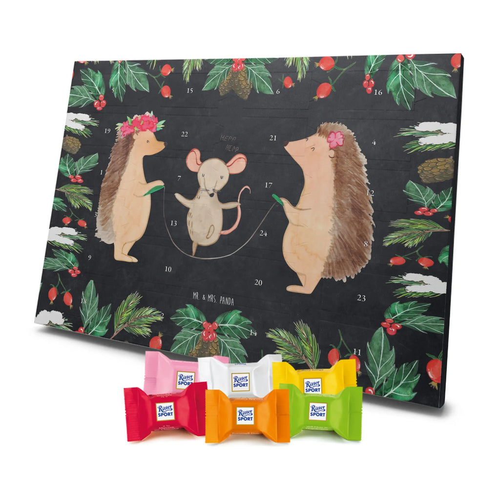 Chocolate advent calendar Hedgehog skipping gift ideas, gifts, small animals, good mood, cute, funny sayings, cute animal motives, hand drawn, special gifts, card, animal lover, children, rope skipping, mouse