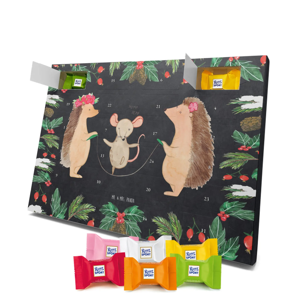 Chocolate advent calendar Hedgehog skipping gift ideas, gifts, small animals, good mood, cute, funny sayings, cute animal motives, hand drawn, special gifts, card, animal lover, children, rope skipping, mouse