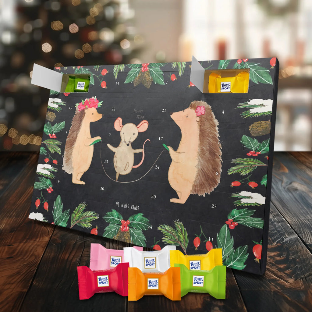Chocolate advent calendar Hedgehog skipping gift ideas, gifts, small animals, good mood, cute, funny sayings, cute animal motives, hand drawn, special gifts, card, animal lover, children, rope skipping, mouse