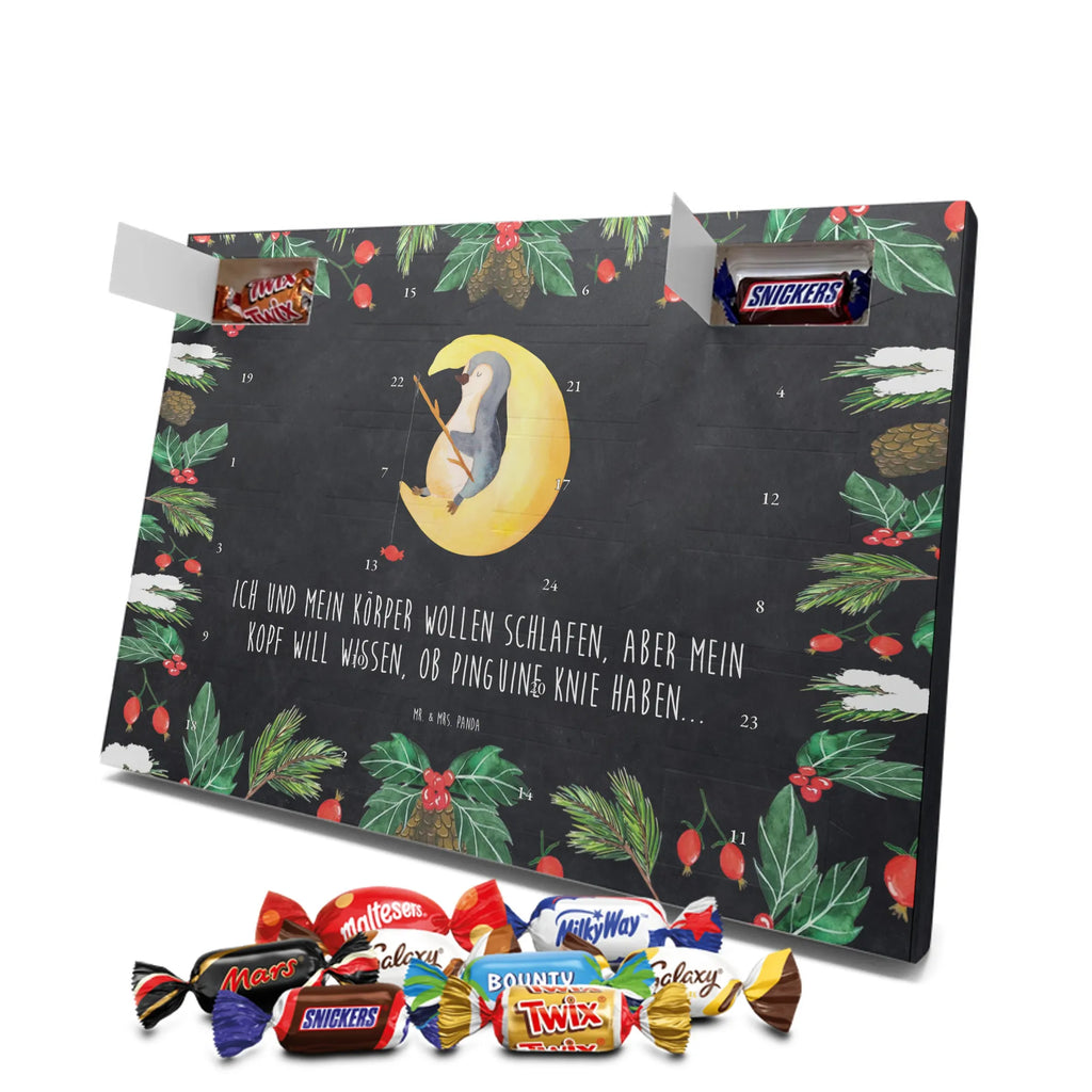 Chocolate advent calendar Penguin moon North Pole, Penguins, bedroom, night's rest, falling asleep, insomnia, guest room, sleep, penguins, saying