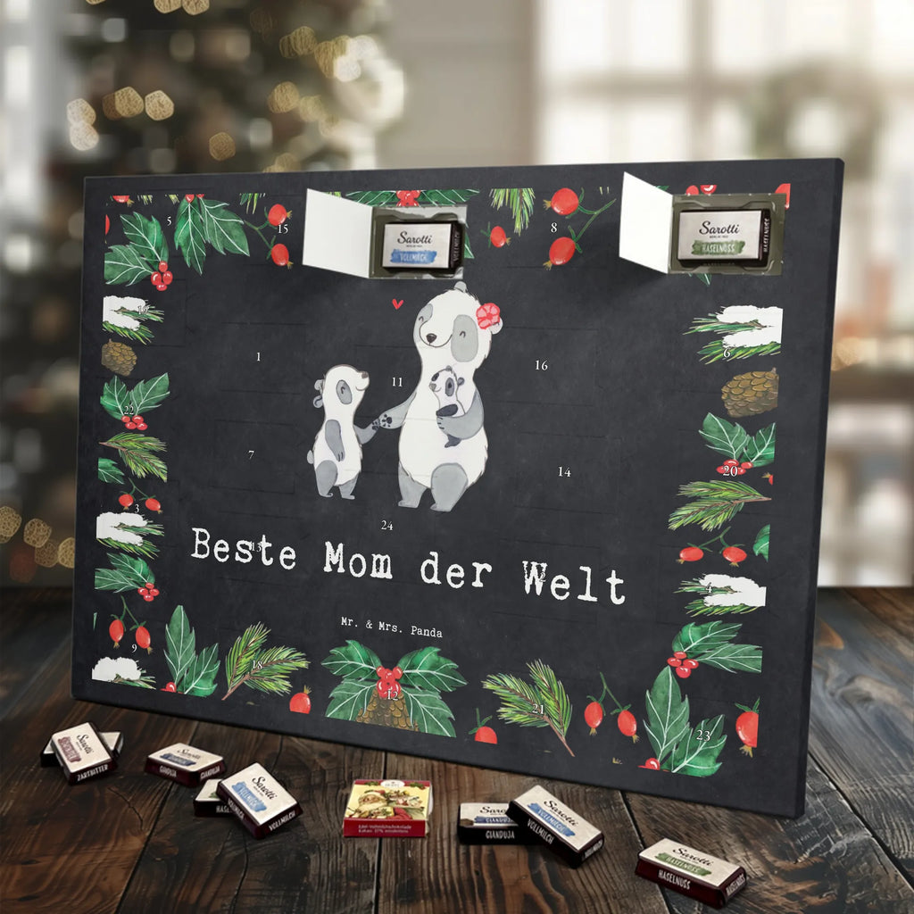 Chocolate advent calendar panda best mom in the world gift, birthday, gift idea, birthday present, giving, thank you, for, make you happy, gift tip, Son, Daughter, Mother&#39;s Day, Super Mom, Mother, Thank You, Thanks, Best Mom, Best