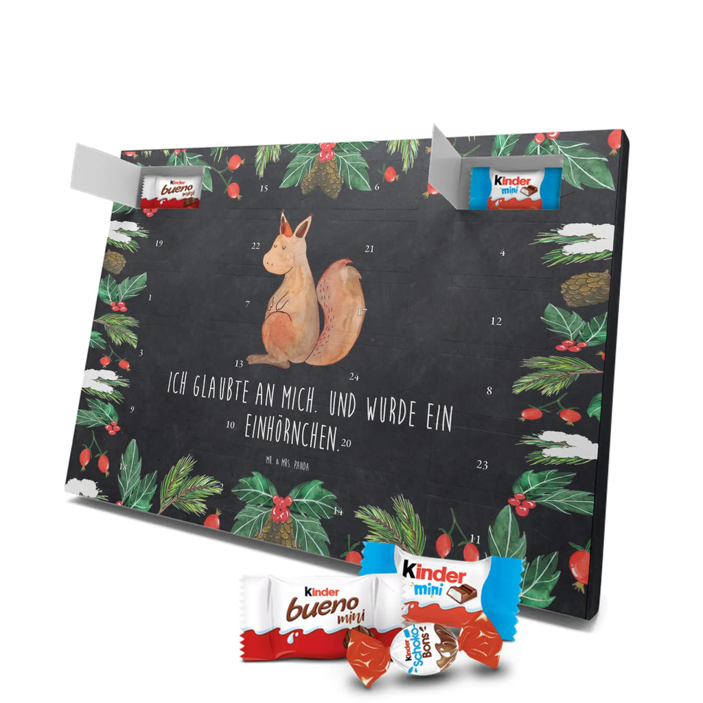 Chocolate advent calendar unicorn Believe squirrel
