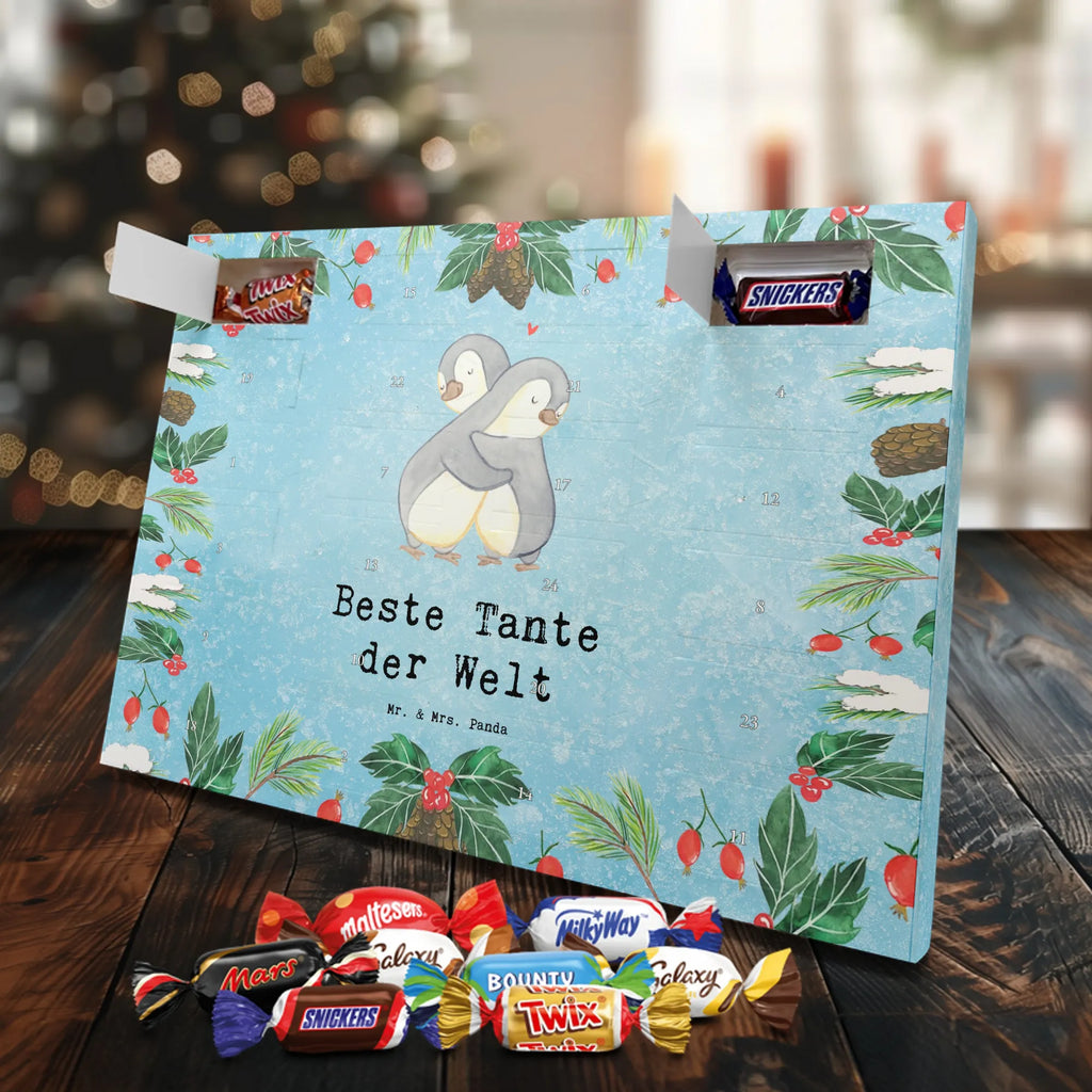 Chocolate advent calendar penguin best aunt in the world gift, birthday, gift idea, birthday present, giving, thank you, for, make you happy, gift tip, Aunt, christening partner, niece, favorite aunt, baptism, little thing, godfather aunt, godmother, nephew