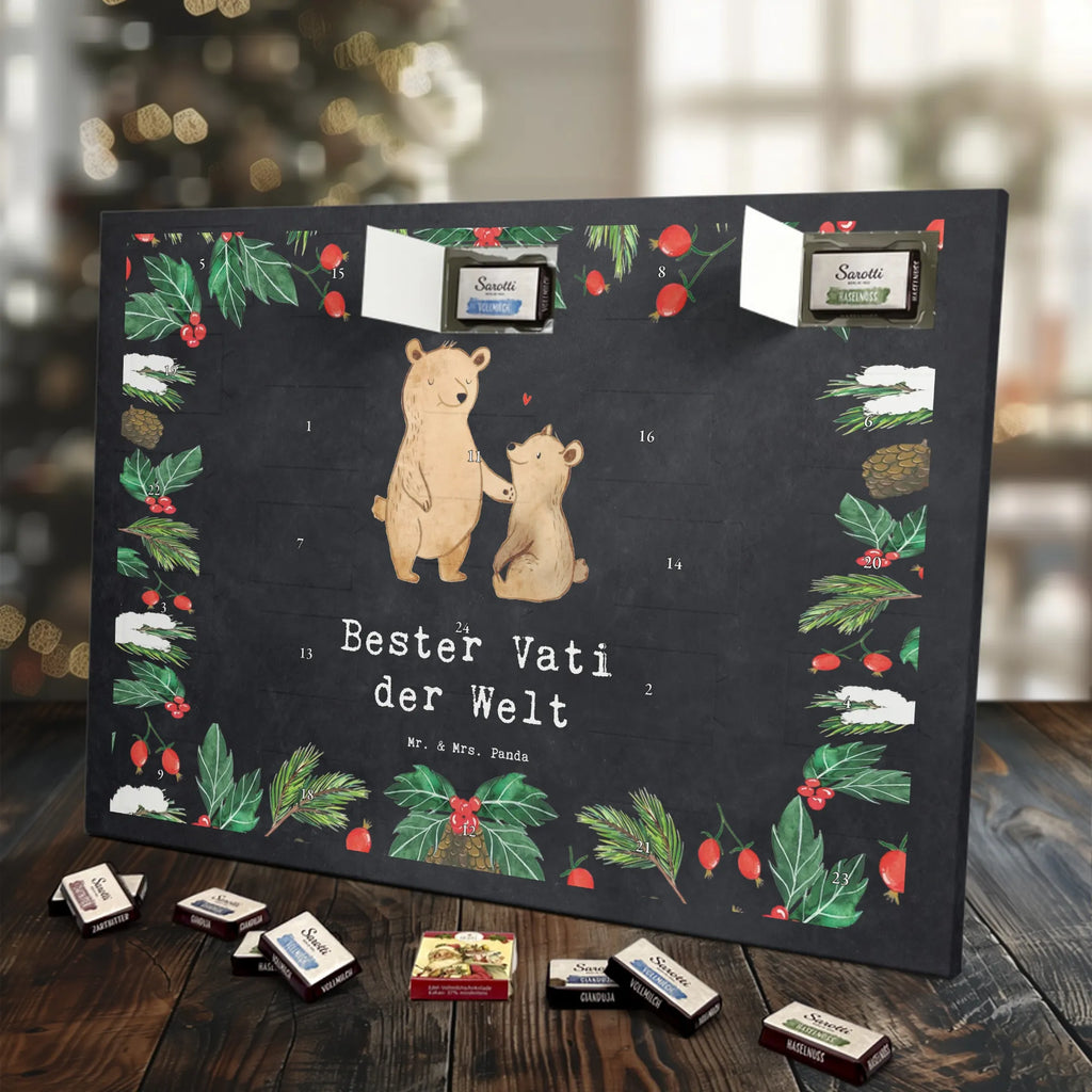 Chocolate advent calendar bear World&#39;s Best Dad gift, birthday, gift idea, birthday present, giving, thank you, for, make you happy, gift tip, best, gift father, parents, Father, man, little thing