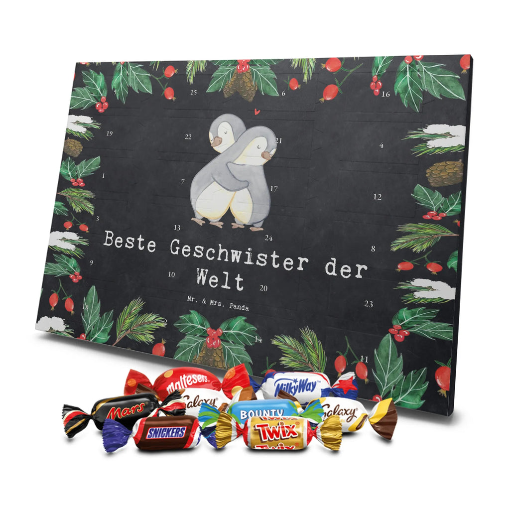 Chocolate advent calendar penguin Best siblings in the world gift, birthday, gift idea, birthday present, giving, thank you, for, make you happy, gift tip, Siblings, brothers, offspring, sisters