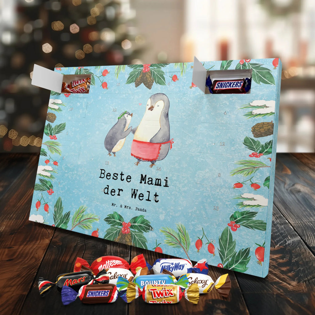 Chocolate advent calendar penguin Best mom in the world gift, birthday, gift idea, birthday present, giving, thank you, for, make you happy, gift tip, Daughter, Super Mom, Best, Best Mom, Thank You, Mother, Mother&#39;s Day, Son