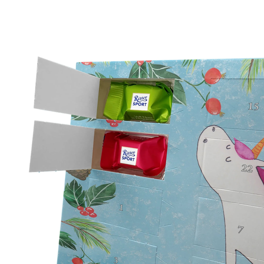 Chocolate advent calendar unicorn yoga mindfulness, relaxation, gift, present, sports, sweet