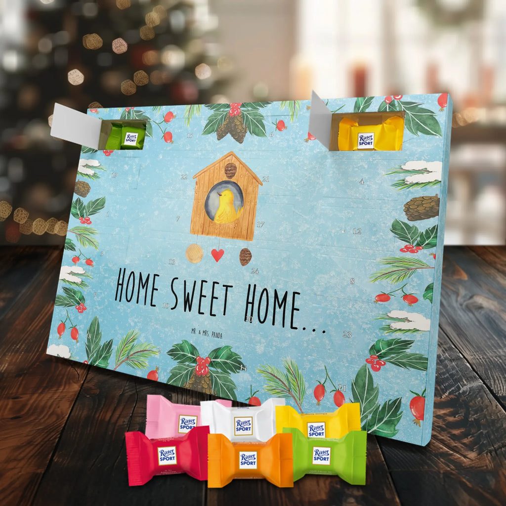 Chocolate advent calendar birdhouse Home gift ideas, gifts, small animals, good mood, cute, funny sayings, cute animal motives, hand drawn, special gifts, card, animal lover, gift, moving out, birdhouse, bird, moving in, house building, moving gift