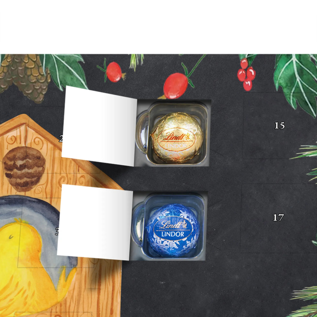 Chocolate advent calendar birdhouse Home gift ideas, gifts, small animals, good mood, cute, funny sayings, cute animal motives, hand drawn, special gifts, card, animal lover, gift, moving out, birdhouse, bird, moving in, house building, moving gift
