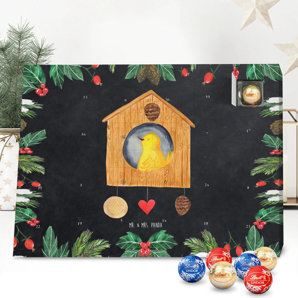 Chocolate advent calendar birdhouse Home gift ideas, gifts, small animals, good mood, cute, funny sayings, cute animal motives, hand drawn, special gifts, card, animal lover, gift, moving out, birdhouse, bird, moving in, house building, moving gift