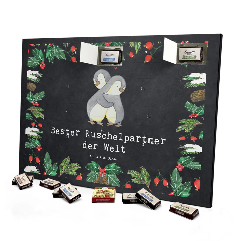 Chocolate advent calendar penguin Best cuddle partner in the world gift, birthday, gift idea, birthday present, giving, thank you, for, make you happy, gift tip, Life Partner, In Love, Cuddle, Husband, Boyfriend, Wedding Anniversary, Netflix, Spouse, Girlfriend, Wife, Bed, Cuddle Partner