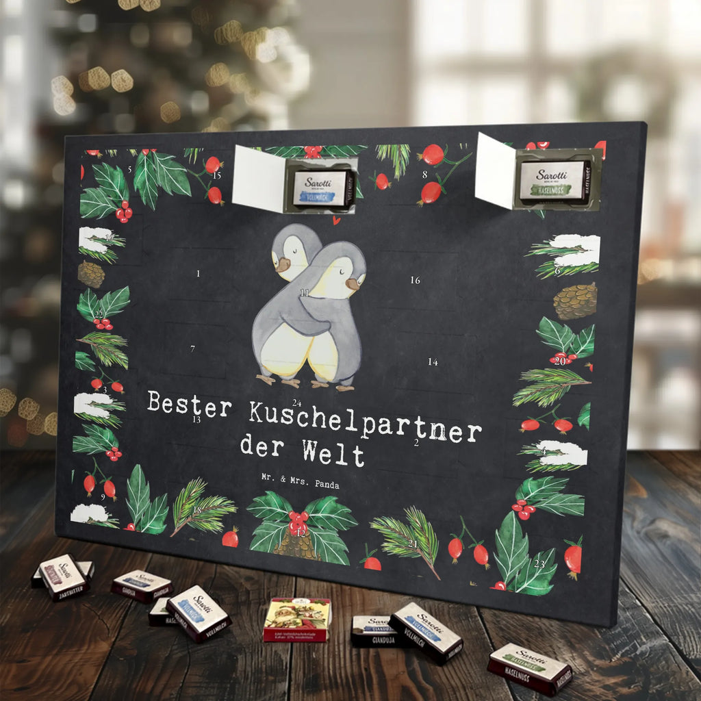 Chocolate advent calendar penguin Best cuddle partner in the world gift, birthday, gift idea, birthday present, giving, thank you, for, make you happy, gift tip, Life Partner, In Love, Cuddle, Husband, Boyfriend, Wedding Anniversary, Netflix, Spouse, Girlfriend, Wife, Bed, Cuddle Partner