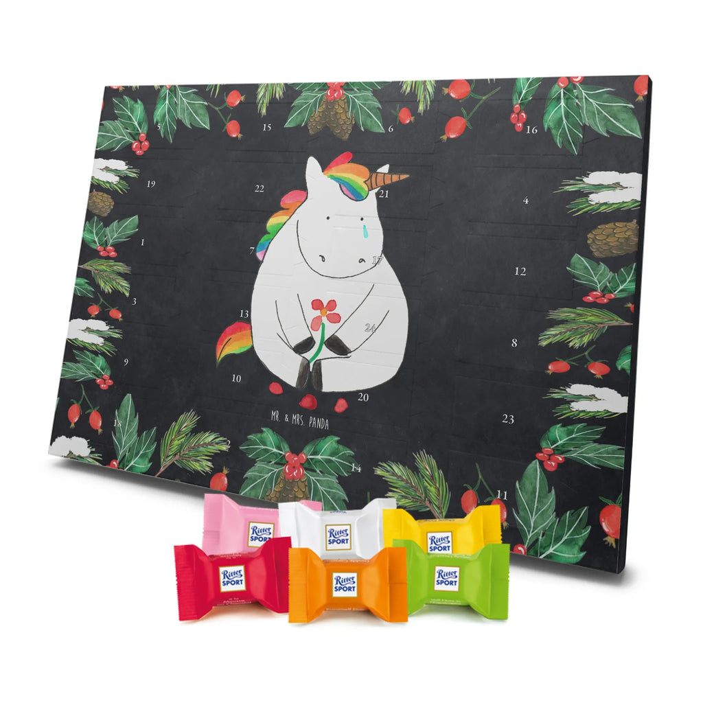 Chocolate advent calendar unicorn Sad friends, Friendship, consoling, grief, greeting card, flower