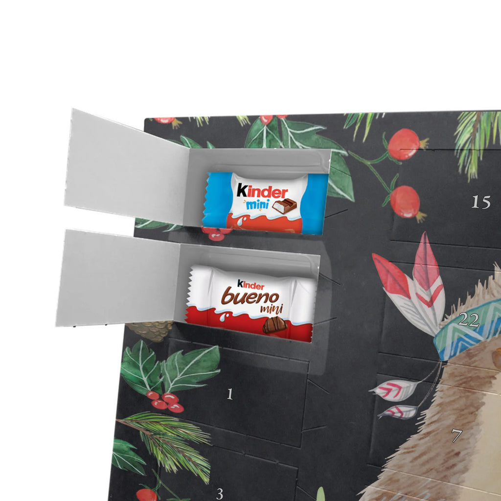 Chocolate advent calendar Hedgehog feather headdress Forest animals, Adventure, Campfire, Indians, Hedgehogs