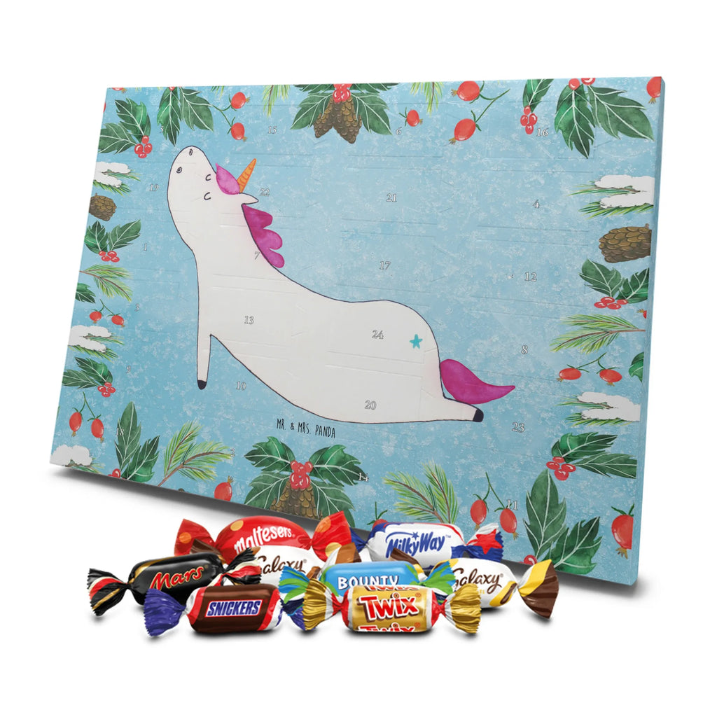 Chocolate advent calendar unicorn yoga mindfulness, relaxation, gift, present, sports, sweet