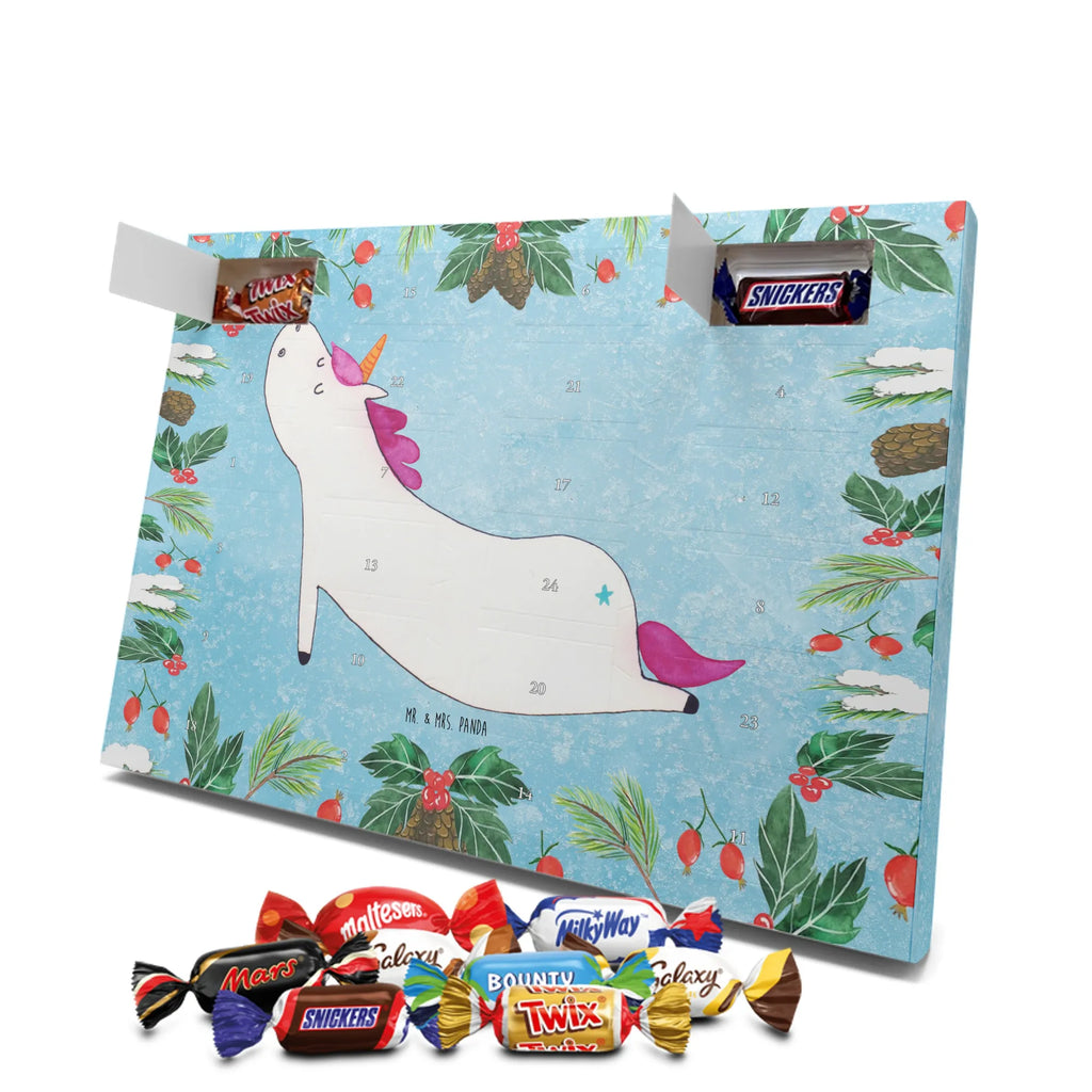 Chocolate advent calendar unicorn yoga mindfulness, relaxation, gift, present, sports, sweet