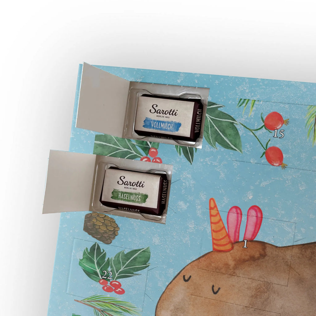 Chocolate advent calendar unicorn Guinea pig guinea pig, squirrels