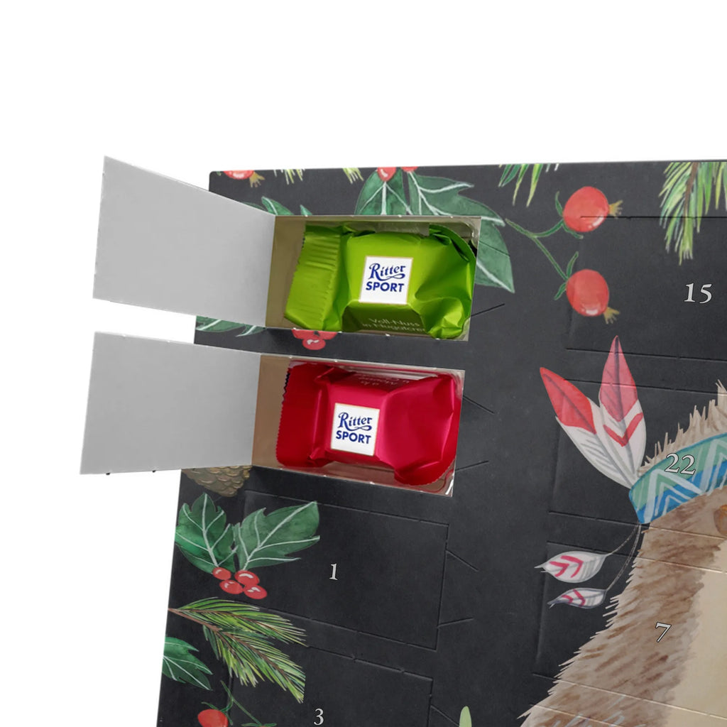 Chocolate advent calendar Hedgehog feather headdress Forest animals, Adventure, Campfire, Indians, Hedgehogs