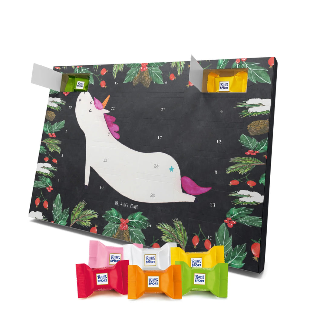 Chocolate advent calendar unicorn yoga mindfulness, relaxation, gift, present, sports, sweet