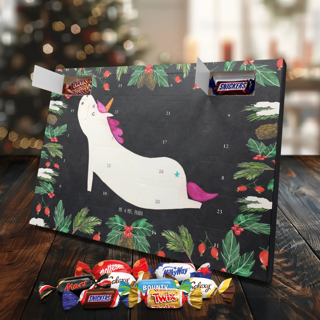 Chocolate advent calendar unicorn yoga mindfulness, relaxation, gift, present, sports, sweet