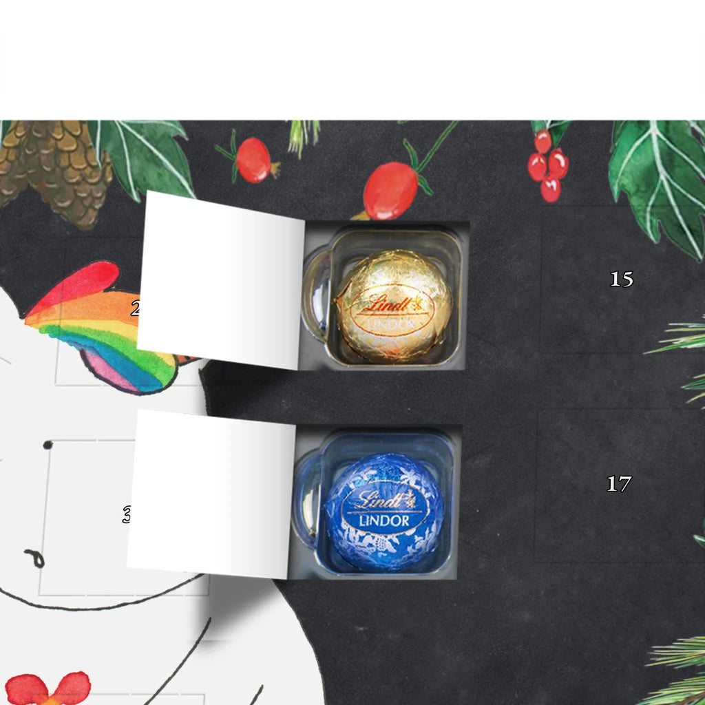 Chocolate advent calendar unicorn Sad friends, Friendship, consoling, grief, greeting card, flower