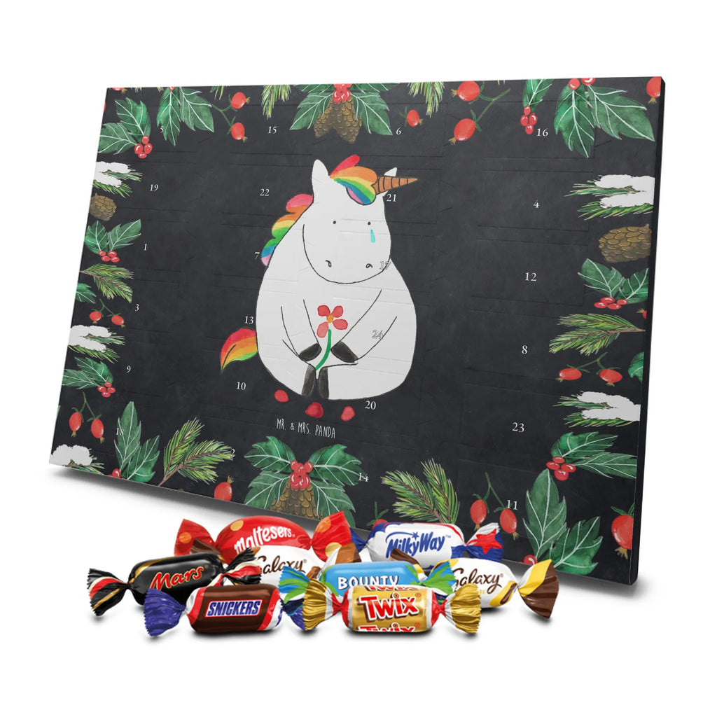 Chocolate advent calendar unicorn Sad friends, Friendship, consoling, grief, greeting card, flower
