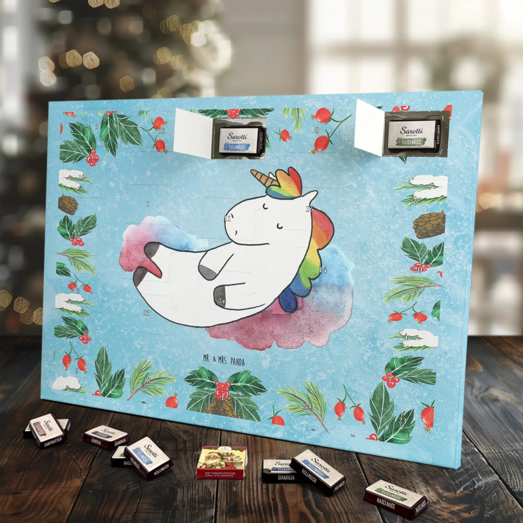 Chocolate advent calendar unicorn cloud 7 witty, faith, people, gift, reality, in love
