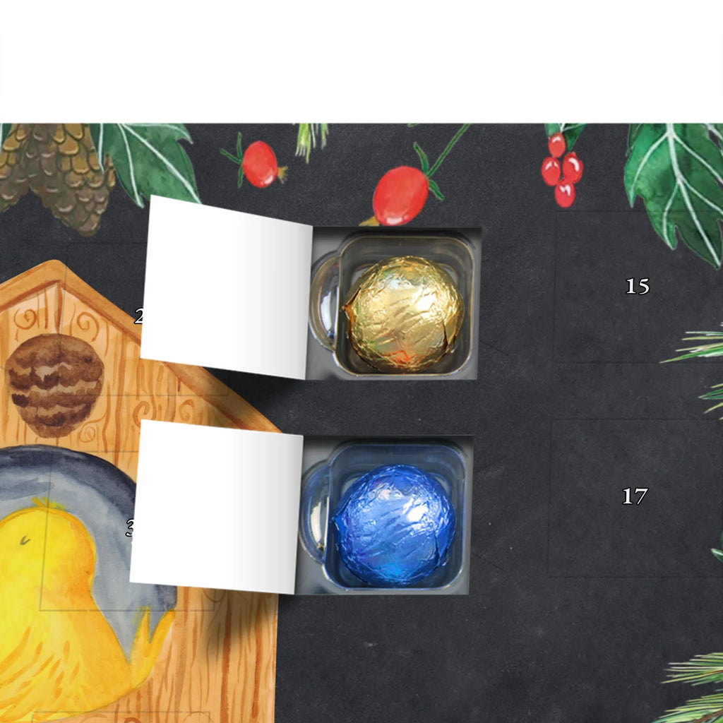 Chocolate advent calendar birdhouse Home gift ideas, gifts, small animals, good mood, cute, funny sayings, cute animal motives, hand drawn, special gifts, card, animal lover, gift, moving out, birdhouse, bird, moving in, house building, moving gift