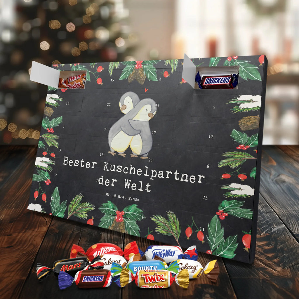 Chocolate advent calendar penguin Best cuddle partner in the world gift, birthday, gift idea, birthday present, giving, thank you, for, make you happy, gift tip, Life Partner, In Love, Cuddle, Husband, Boyfriend, Wedding Anniversary, Netflix, Spouse, Girlfriend, Wife, Bed, Cuddle Partner